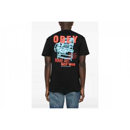 Obey Printing Press Make Art T-Shirt Ανδρικό 
