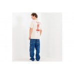 Obey Premium Sounds Ανδρικό Κοντομάνικο T-Shirt Λευκό
