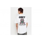 Obey Love And Unity Now Ανδρικό Κοντομάνικο T-Shirt Λευκό