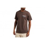 Obey Measure Twice Ανδρικό Κοντομάνικο T-Shirt Καφέ