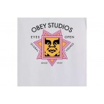 Obey Global Visuals Classic Ανδρικό Κοντομάνικο T-Shirt Λευκό