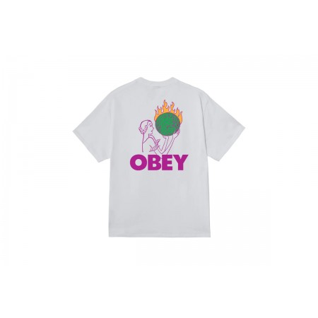 Obey World In Flames Classic T-Shirt Ανδρικό 