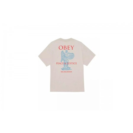 Obey Peace And Justice Statue Classic T-Shirt Ανδρικό 