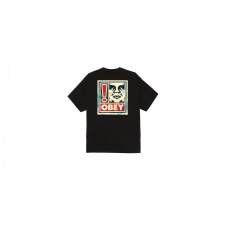Obey Exclamation Classic Ανδρικό Κοντομάνικο T-Shirt Μαύρο, Διάφορα Χρώματα