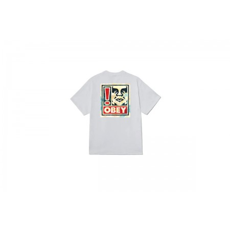 Obey Exclamation Classic Ανδρικό Κοντομάνικο T-Shirt Λευκό, Κόκκινο, Διάφορα Χρώματα