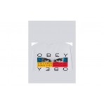 Obey Eyes Open Classic Ανδρικό Κοντομάνικο T-Shirt Λευκό