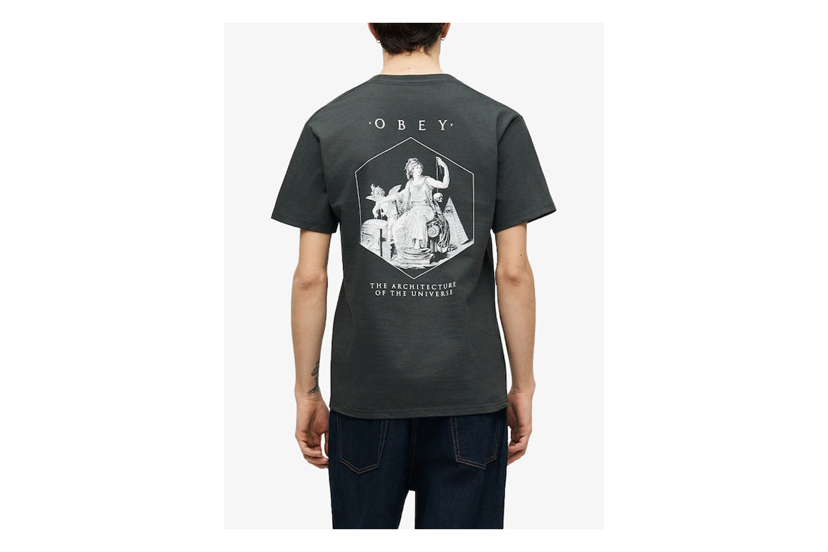 Obey Architecture Of The Uni Classic Ανδρικό Κοντομάνικο T-Shirt Μαύρο