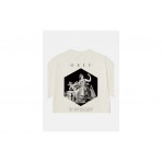 Obey Architecture Of The Uni Classic Ανδρικό Κοντομάνικο T-Shirt Εκρού