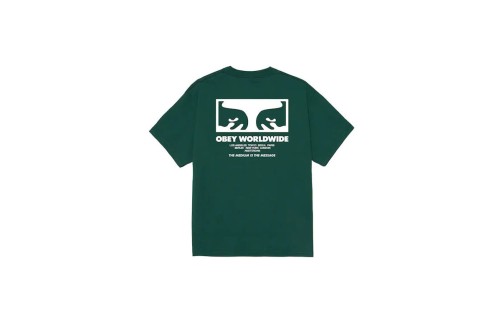 Obey The Medium Is The Message Classic T-Shirt Ανδρικό (165264333 RAINFOREST)