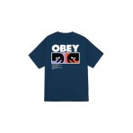 Obey Always Watching Classic Ανδρικό Κοντομάνικο T-Shirt Μπλε, Διάφορα Χρώματα