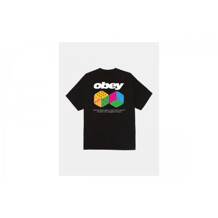 Obey Dice Classic Ανδρικό Κοντομάνικο T-Shirt Μαύρο, Διάφορα Χρώματα