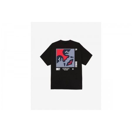 Obey Icon 89 Classic Ανδρικό Κοντομάνικο T-Shirt Μαύρο