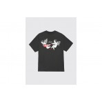 Obey No Love Lost Classic Ανδρικό Κοντομάνικο T-Shirt Μαύρο