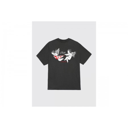Obey No Love Lost Classic Ανδρικό Κοντομάνικο T-Shirt Μαύρο