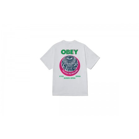 Obey Truth To Power Classic Ανδρικό Κοντομάνικο T-Shirt Λευκό