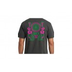 Obey Peace Now Butterflies Classic Ανδρικό Κοντομάνικο T-Shirt Μαύρο
