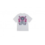 Obey Peace Now Butterflies Classic Ανδρικό Κοντομάνικο T-Shirt Λευκό