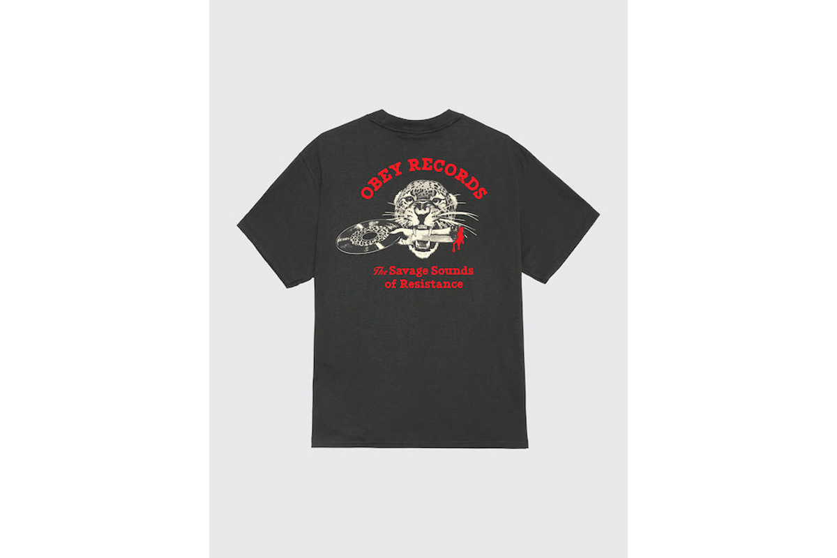Obey Savage Sounds Leopard Classic T-Shirt Ανδρικό (165264395 VINTAGE BLACK)
