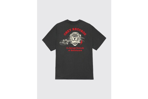 Obey Savage Sounds Leopard Classic T-Shirt Ανδρικό (165264395 VINTAGE BLACK)