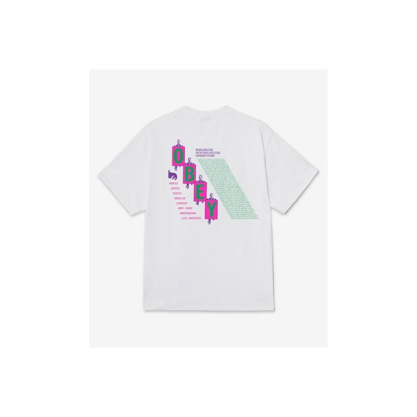 Obey Psy-Ops Manifesto Classic T-Shirt Ανδρικό (165264396 WHITE)