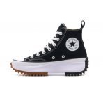 Converse Run Star Hike Hi Γυναικεία Μποτάκια Μαύρα & Λευκά (166800C)