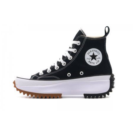 Converse Run Star Hike Hi Γυναικεία Μποτάκια Μαύρα & Λευκά (166800C)