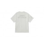 Obey Studios Outline Ανδρικό Κοντομάνικο T-Shirt Λευκό