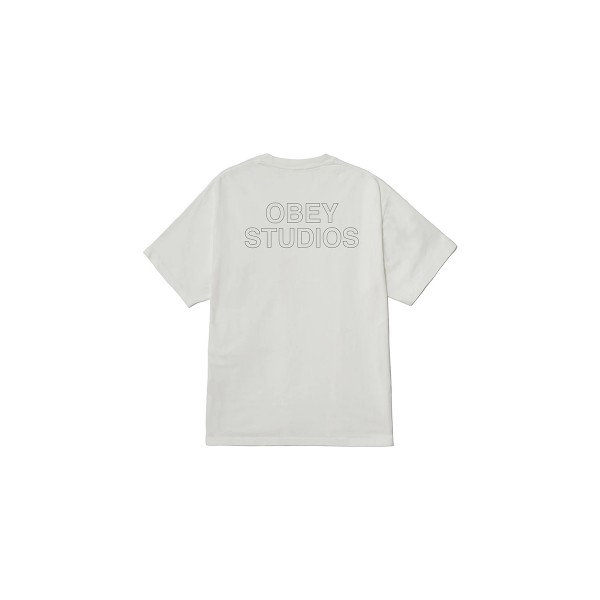 Obey Studios Outline T-Shirt Ανδρικό (167924095 PIGMENT VINTAGE WHIT)