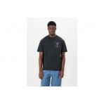 Obey Around The Globe Ανδρικό Κοντομάνικο T-Shirt Μαύρο