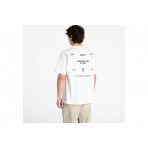 Obey Around The Globe Ανδρικό Κοντομάνικο T-Shirt Λευκό