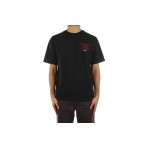 Obey Anarchy And Utopia Ανδρικό Κοντομάνικο T-Shirt Μαύρο