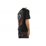 Obey Anarchy And Utopia Ανδρικό Κοντομάνικο T-Shirt Μαύρο