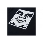Obey Bold Icon Face Pigment T-Shirt Ανδρικό (167924099 PIGMENT DUSTY BLACK)