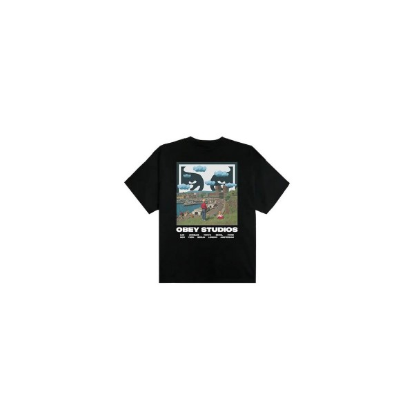 Obey Sky Face Heavyweight T-Shirt Ανδρικό (168024320 BLACK)