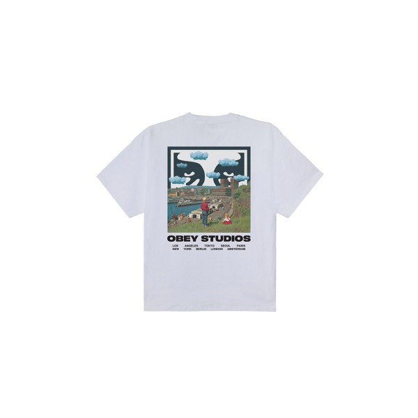 Obey Sky Face Heavyweight T-Shirt Ανδρικό (168024320 WHITE)