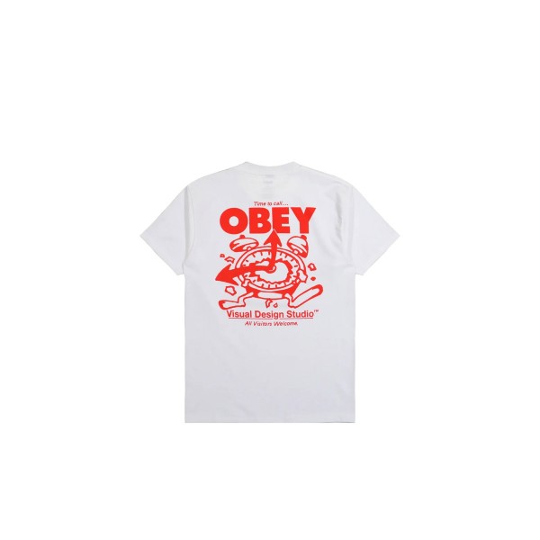 Obey Time To Call Heavyweight T-Shirt Ανδρικό (168024321 WHITE)