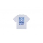 Obey Heat Map Icon Heavyweight T-Shirt Ανδρικό (168024356 WHITE)