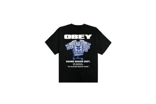 Obey Sound Design Dept Heavyweight T-Shirt Ανδρικό (168024358 BLACK)