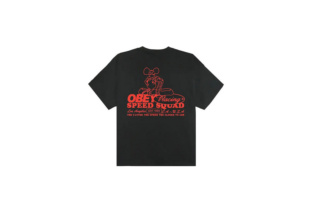 Obey Speed Squad Heavyweight T-Shirt Ανδρικό (168024386 VINTAGE BLACK)