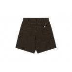 Obey Classic Ανδρική Βερμούδα Τζιν Καφέ