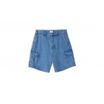 Obey Bigwig Baggy Denim Βερμούδα Τζιν Ανδρική (172100085 LIGHT INDIGO)