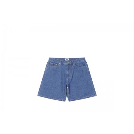 Obey Emerson Denim Ανδρική Βερμούδα Τζιν Μπλε