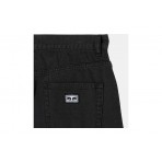 Obey Emerson Denim Ανδρική Βερμούδα Τζιν Μαύρη