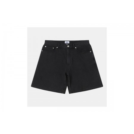 Obey Emerson Denim Ανδρική Βερμούδα Τζιν Μαύρη