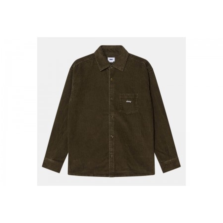 Obey Buckley Corduroy Πουκάμισο Μακρυμάνικο Ανδρικό 