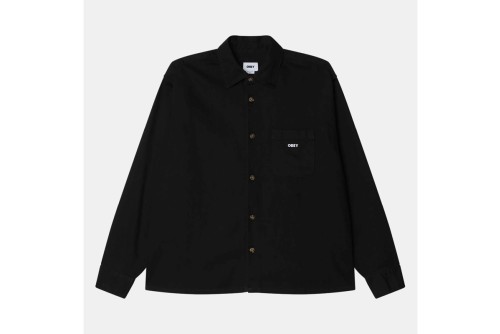 Obey Pablo Denim Πουκάμισο Μακρυμάνικο Ανδρικό (181200412 BLACK FADED WASH)