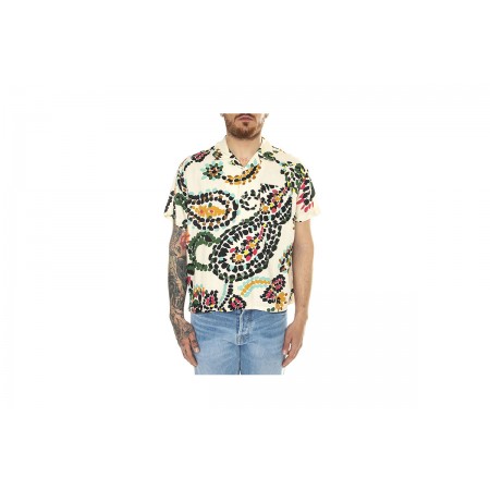 Obey Paisley Dots Woven Πουκάμισο Κοντομάνικο Ανδρικό 