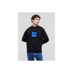 Karl Lagerfeld Regular Logo Sweat Μπλούζα Με Λαιμόκοψη Ανδρική (231D1804 J101)