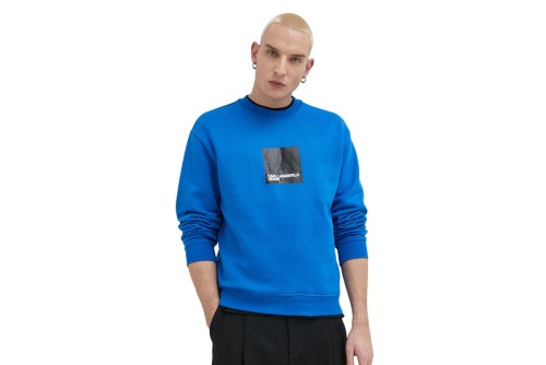 Karl Lagerfeld Regular Logo Sweat Μπλούζα Με Λαιμόκοψη Ανδρική (231D1804 J105)