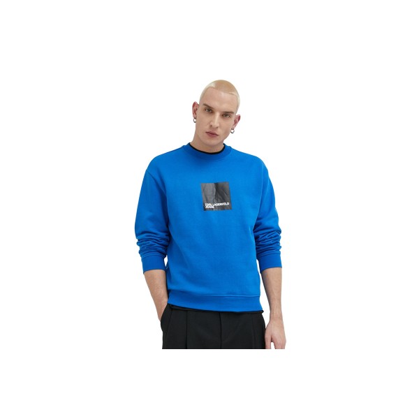 Karl Lagerfeld Regular Logo Sweat Μπλούζα Με Λαιμόκοψη Ανδρική (231D1804 J105)